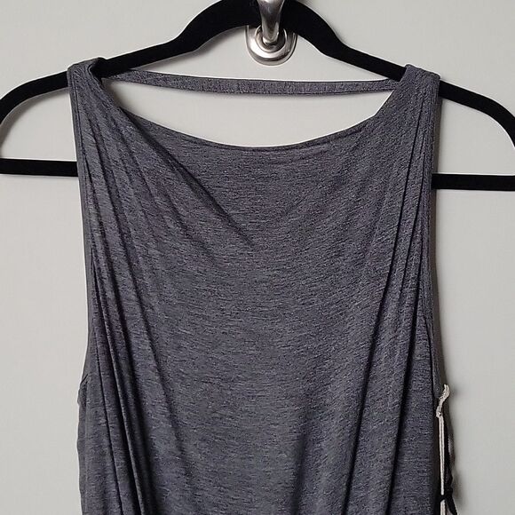 NWT ALC XS Covan Dress Grey Goddess Maxi Long Ruched Sexy Party Luxury Formal - Picture 5 of 16